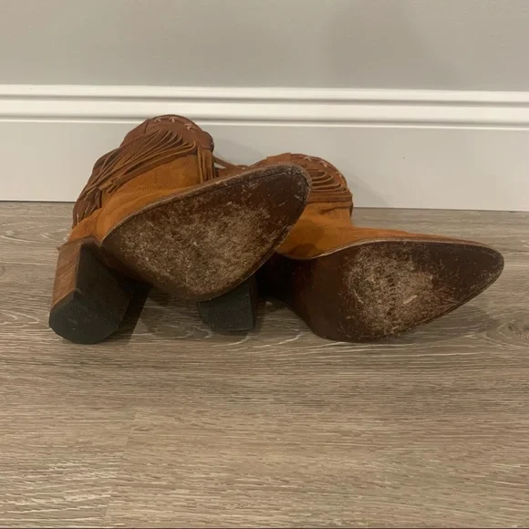 Idyllwind by Miranda Lambert Brown Fringe Leather Boots - Picture 6 of 7